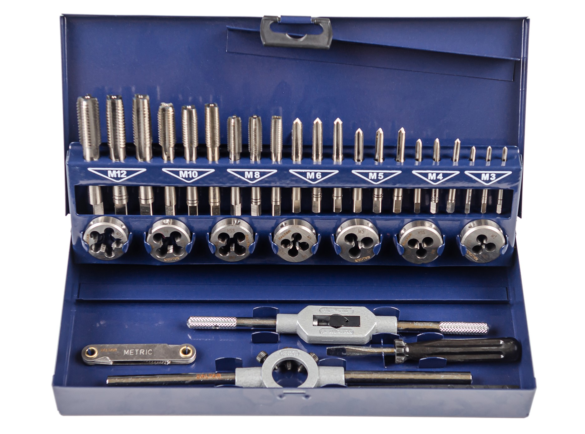 Набор резьбонарезного инструмента CM 15 HSS, 32 предмета, M3-M4-M5-M6-M8-M10-M12