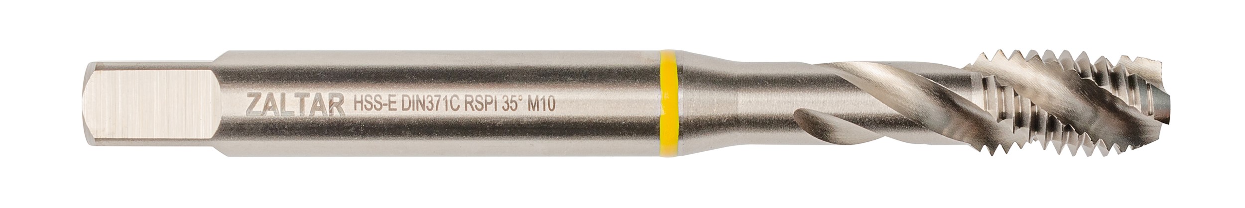 Метчик машинный YELLOW RING HSS-E, DIN 371, 35 градусов RSP, M10 x 1,5