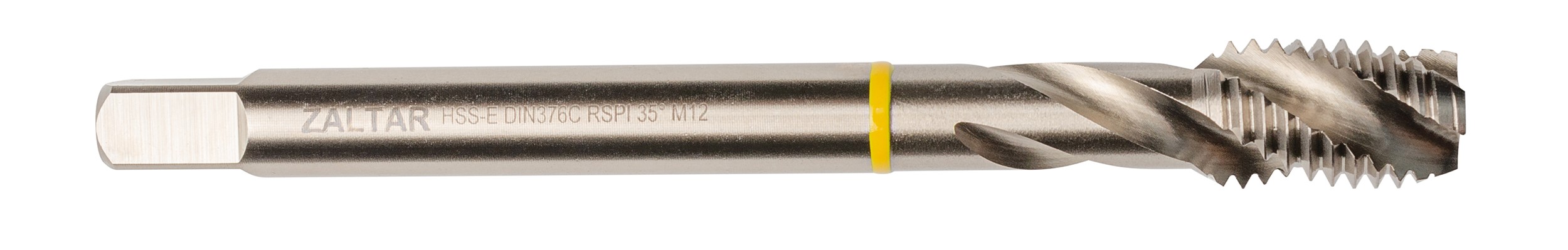 Метчик машинный YELLOW RING HSS-E, DIN 376, 35 градусов RSP, M12 x 1,75