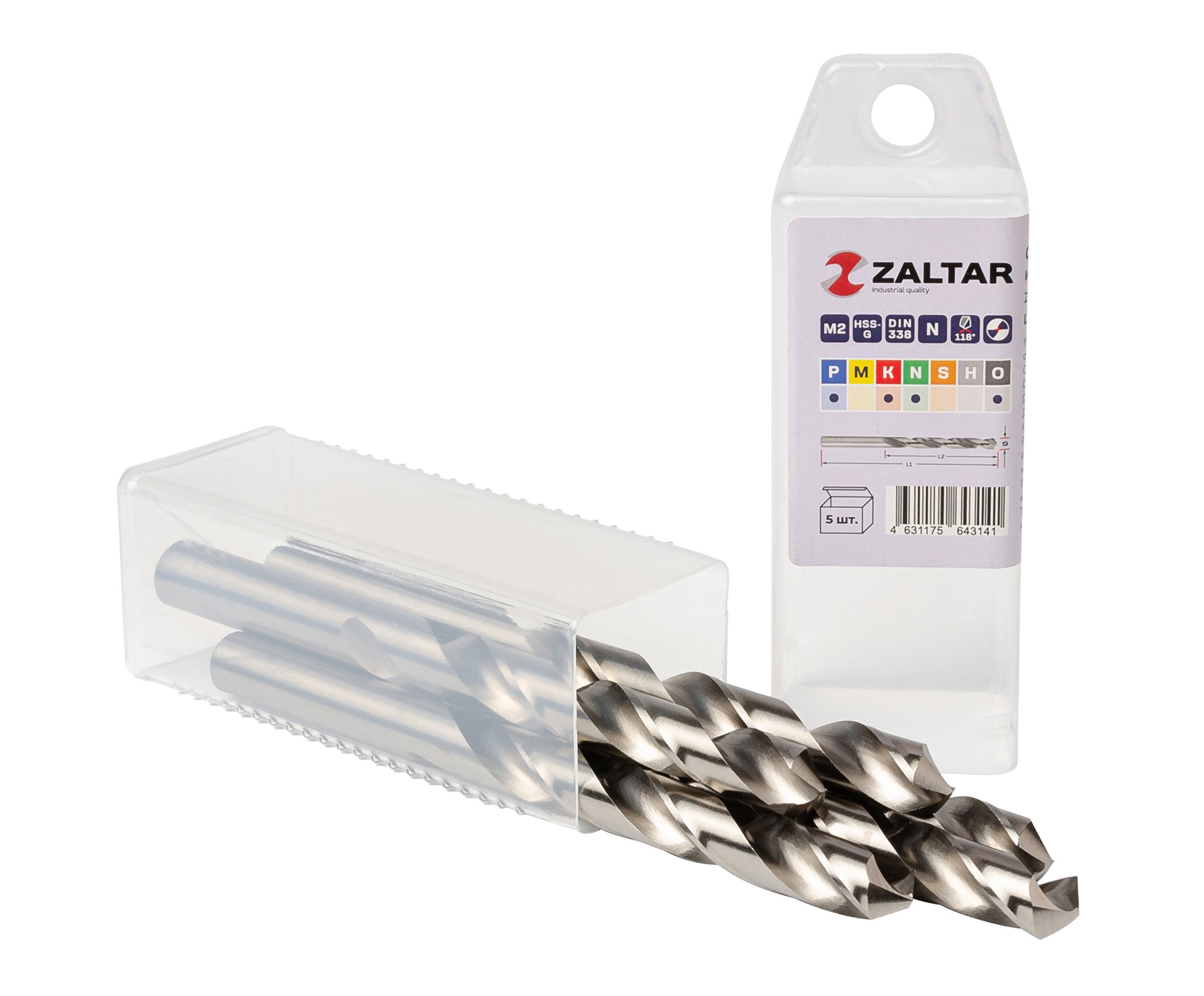 Сверло по металлу, индустриальное, DIN 338, HSS-G, Тип N, 5xD, 11,00 мм, (1 комплект-5 шт)