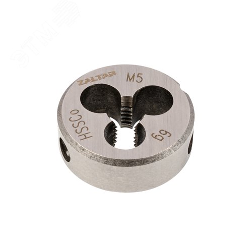 Плашка круглая резьбонарезная HSS-E, DIN 223 B (DIN EN 22568), M5x0.8, 20x7 - фото 2