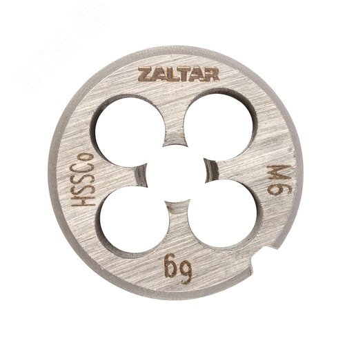 Плашка круглая резьбонарезная HSS-E, DIN 223 B (DIN EN 22568), M6x1.0, 20x7 - фото 1