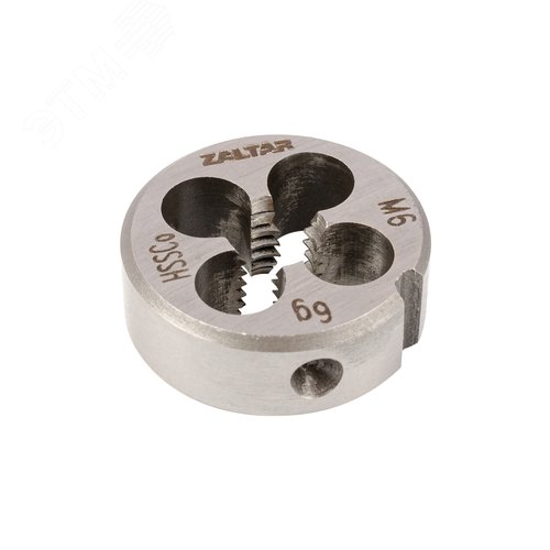 Плашка круглая резьбонарезная HSS-E, DIN 223 B (DIN EN 22568), M6x1.0, 20x7 - фото 2