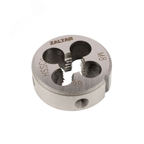 Плашка круглая резьбонарезная HSS-E, DIN 223 B (DIN EN 22568), M8x1.25, 25x9 - фото 2