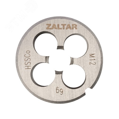 Изображение товара Плашка круглая резьбонарезная HSS-E, DIN 223 B (DIN EN 22568), M12x1.75, 38x14 (шт)