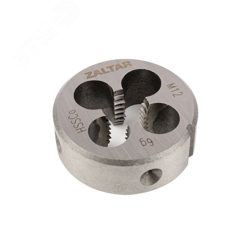 Плашка круглая резьбонарезная HSS-E, DIN 223 B (DIN EN 22568), M12x1.75, 38x14 - фото 2