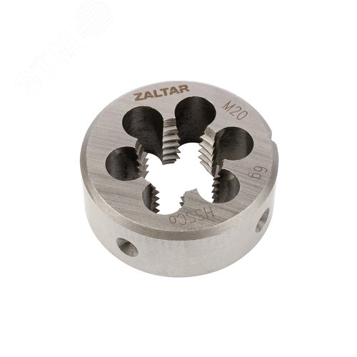 Плашка круглая резьбонарезная HSS-E, DIN 223 B (DIN EN 22568), M20x2.5, 45x18 - фото 2