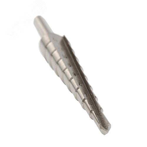 Сверло ступенчатое, HSS, Gr.1, 4-12 мм, прямая канавка, трехплоскостной хвостовик - фото 2