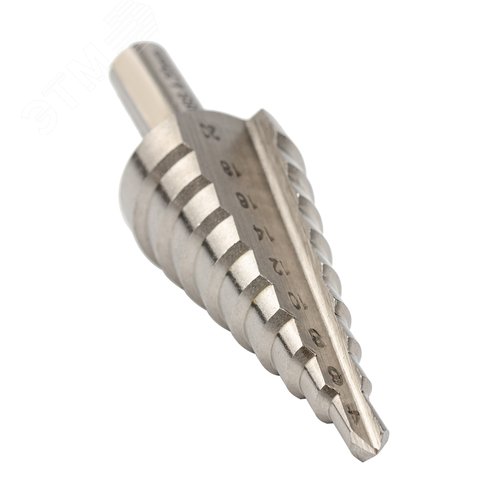 Сверло ступенчатое, HSS, Gr.2, 4-20 мм, прямая канавка, трехплоскостной хвостовик - фото 2