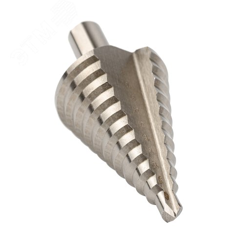 Сверло ступенчатое, HSS, 9-36 мм, прямая канавка, трехплоскостной хвостовик - фото 2