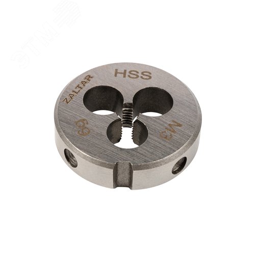 Плашка круглая резьбонарезная HSS, DIN 223 B (DIN EN 22568), M3x0.5, 20x5 - фото 2