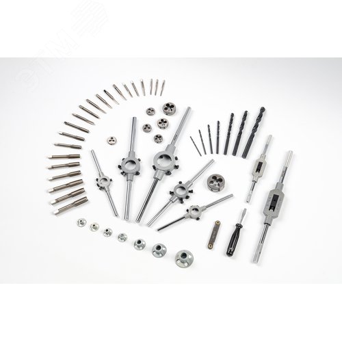 Набор резьбонарезного инструмента 15SF HSS, 51 предмет, M3-M4-M5-M6-M8-M10-M12 - фото 5