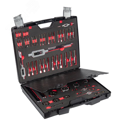 Изображение товара Набор резьбонарезного инструмента STM 55 HSS, 64 предмета, M3-M4-M5-M6-M8-M10-M12-M14-M16-M18-M20-M22-M24 (шт)