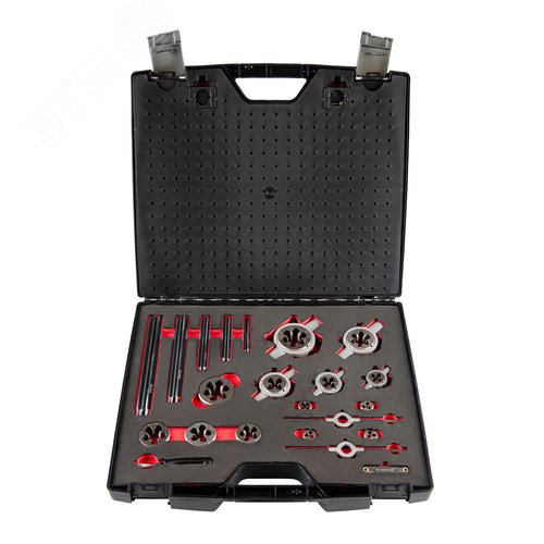 Набор резьбонарезного инструмента STM 55 HSS, 64 предмета, M3-M4-M5-M6-M8-M10-M12-M14-M16-M18-M20-M22-M24 - фото 3