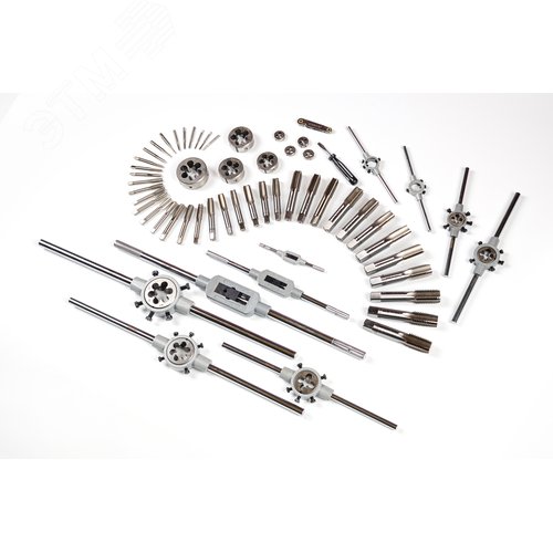 Набор резьбонарезного инструмента STM 55 HSS, 64 предмета, M3-M4-M5-M6-M8-M10-M12-M14-M16-M18-M20-M22-M24 - фото 6