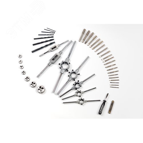 Набор резьбонарезного инструмента 15S HSS, 44 предмета, M3-M4-M5-M6-M8-M10-M12 - фото 5