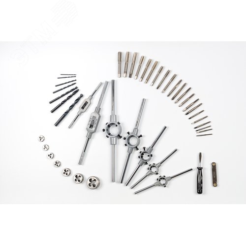 Набор резьбонарезного инструмента 15S HSS, 44 предмета, M3-M4-M5-M6-M8-M10-M12 - фото 6