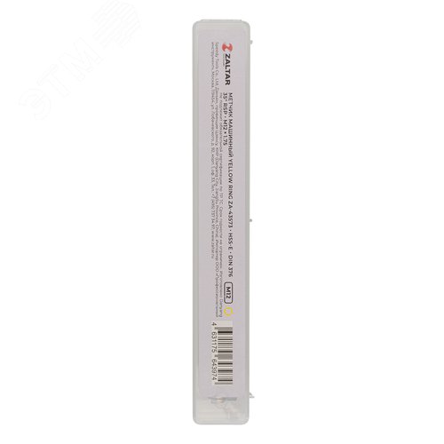 Метчик машинный YELLOW RING HSS-E, DIN 376, 35 градусов RSP, M12 x 1,75 - фото 3