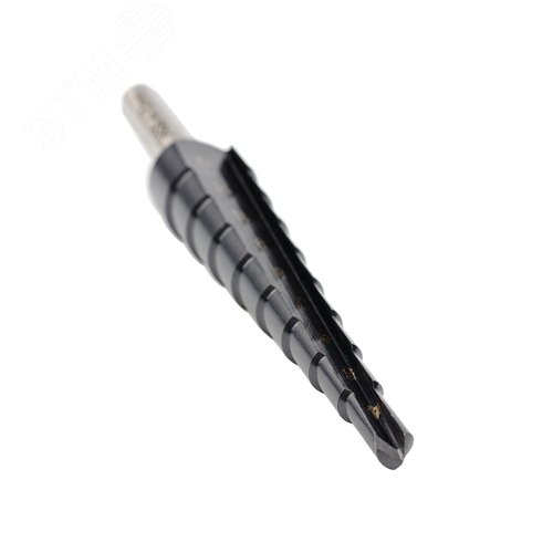 Сверло ступенчатое, HSS TiAlN, Gr.1, 4-12 мм, прямая канавка, трехплоскостной хвостовик - фото 2