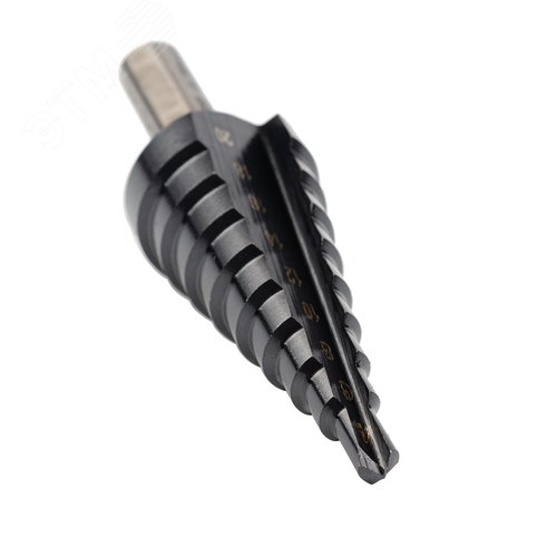 Сверло ступенчатое, HSS TiAlN, Gr.2, 4-20 мм, прямая канавка, трехплоскостной хвостовик - фото 2