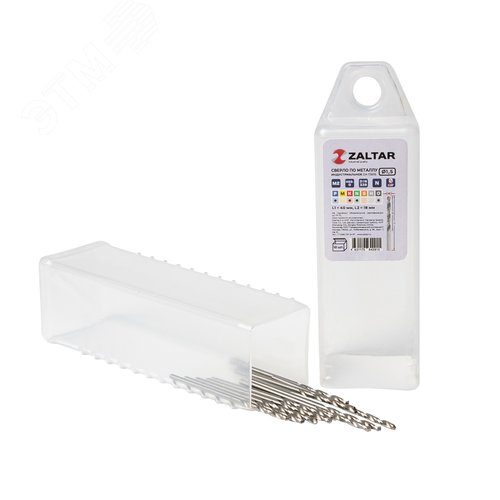 Сверло по металлу, индустриальное, DIN 338, HSS-G, Тип N, 5xD, 1,50 мм, (1 комплект-10 шт) - фото 1