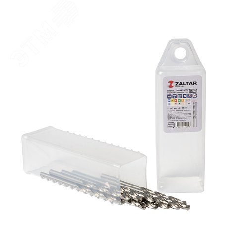 Сверло по металлу, индустриальное, DIN 338, HSS-G, Тип N, 5xD, 3,00 мм, (1 комплект-10 шт) - фото 1