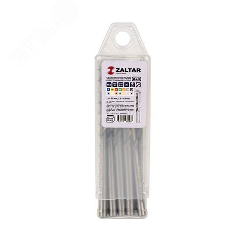 Сверло по металлу, индустриальное, DIN 338, HSS-G, Тип N, 5xD, 4,00 мм, (1 комплект-10 шт) - фото 2