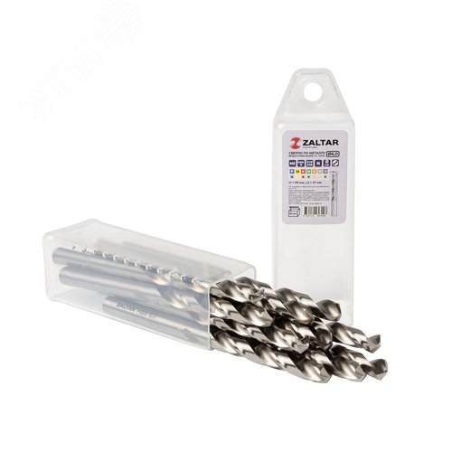 Сверло по металлу, индустриальное, DIN 338, HSS-G, Тип N, 5xD, 6,00 мм, (1 комплект-10 шт) - фото 1