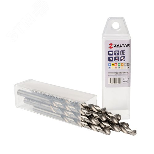 Сверло по металлу, индустриальное, DIN 338, HSS-G, Тип N, 5xD, 6,70 мм, (1 комплект-10 шт) - фото 1