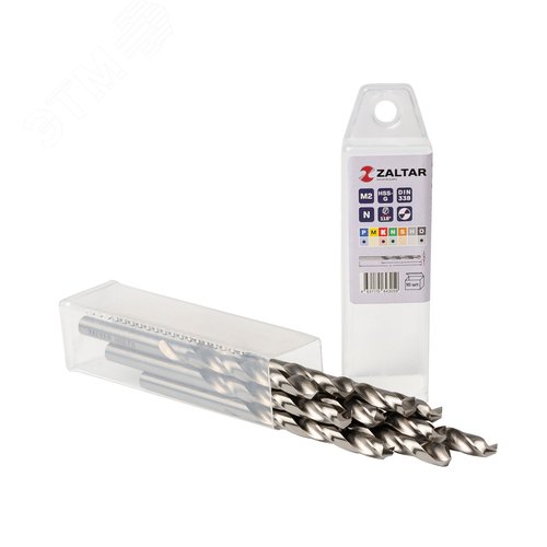 Сверло по металлу, индустриальное, DIN 338, HSS-G, Тип N, 5xD, 7,00 мм, (1 комплект-10 шт) - фото 1