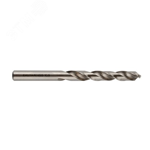 Сверло по металлу, индустриальное, DIN 338, HSS-G, Тип N, 5xD, 10,50 мм - фото 1