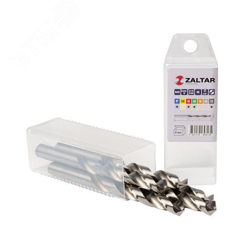 Сверло по металлу, индустриальное, DIN 338, HSS-G, Тип N, 5xD, 10,50 мм, (1 комплект-5 шт) - фото 1