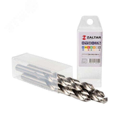 Сверло по металлу, индустриальное, DIN 338, HSS-G, Тип N, 5xD, 11,00 мм, (1 комплект-5 шт) - фото 1