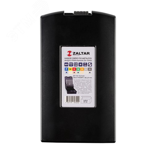 Набор сверл по металлу, индустриальных, 25 предметов, 1,0-13,0 мм x 0,5, DIN 338, HSS-G, Тип N, 5xD - фото 2