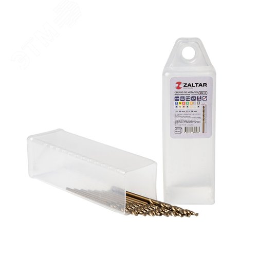 Сверло по металлу, индустриальное, DIN 338, HSS-E Co5, Тип VA, 5xD, 2,00 мм, (1 комплект-10 шт) - фото 1