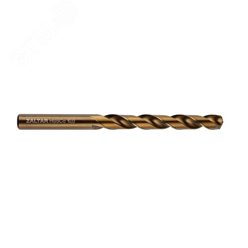 Изображение товара Сверло по металлу, индустриальное, DIN 338, HSS-E Co5, Тип VA, 5xD, 10,00 мм (шт)