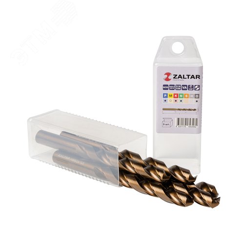 Сверло по металлу, индустриальное, DIN 338, HSS-E Co5, Тип VA, 5xD, 11,50 мм, (1 комплект-5 шт) - фото 1