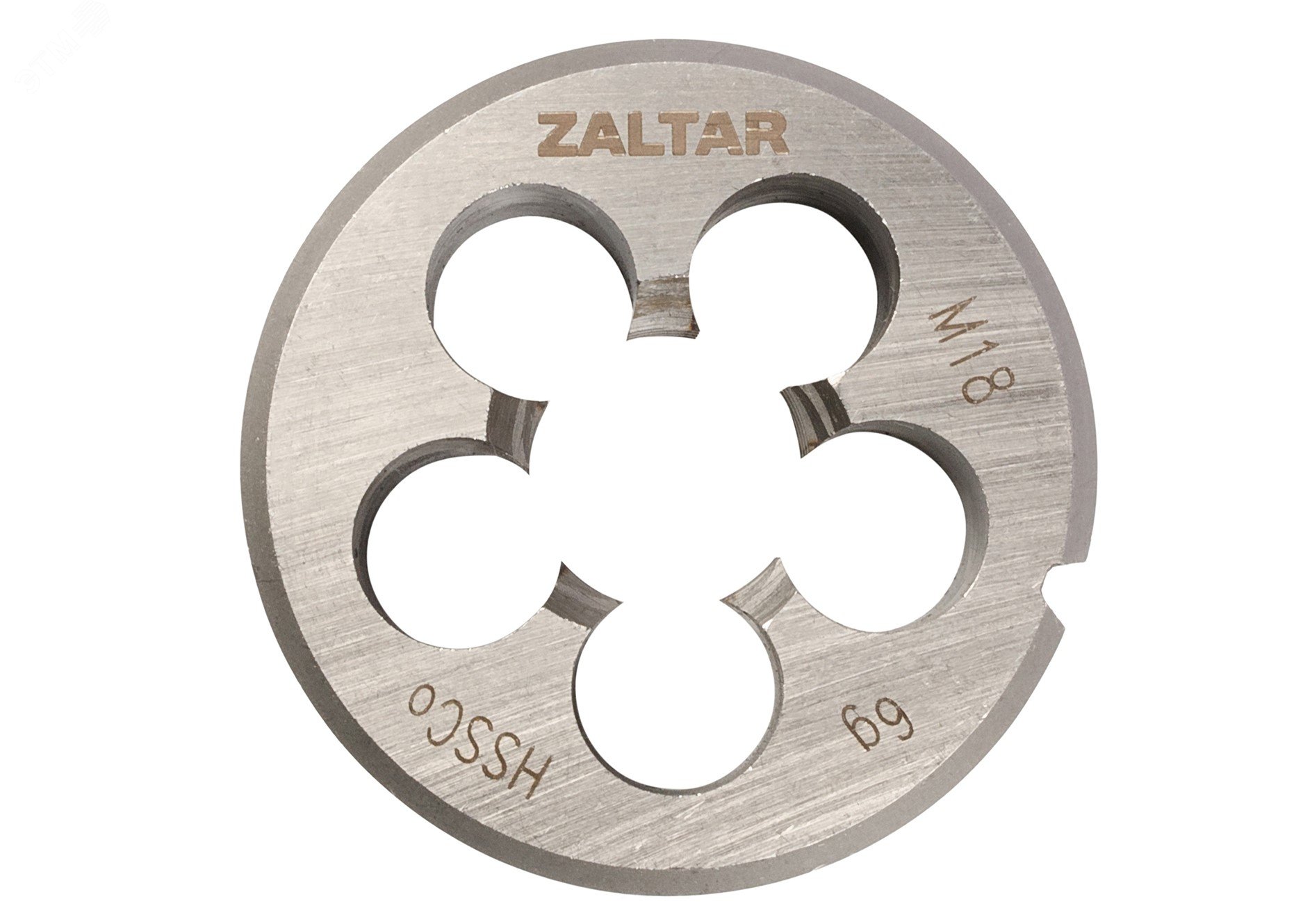 Изображение товара Плашка круглая резьбонарезная HSS-E M18x2.5 45x18 из Китая ZALTAR