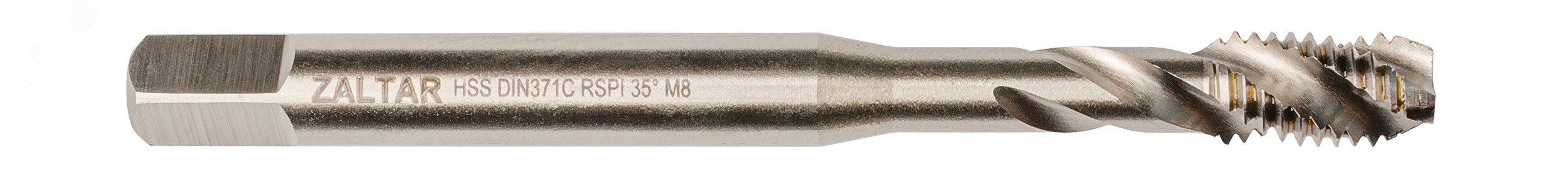 Изображение товара Метчик машинный HSS, DIN 371, 35 градусов RSP, M8 x 1,25 (шт)