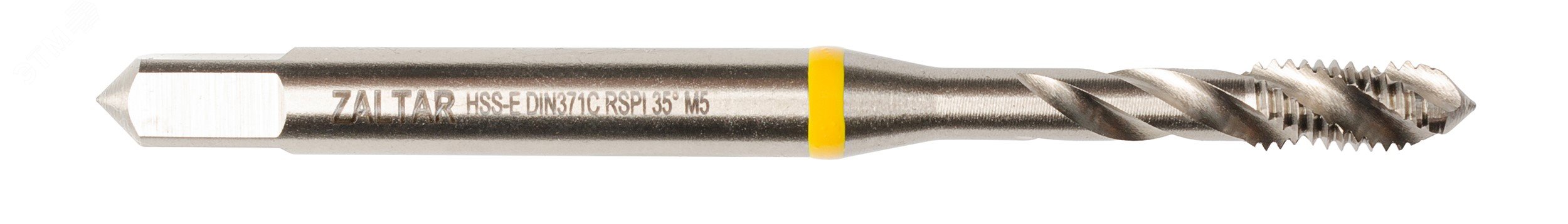 Изображение товара Метчик машинный YELLOW RING HSS-E, DIN 371, 35 градусов RSP, M5 x 0,8 (шт)