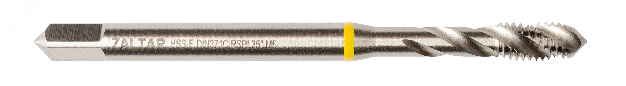 Изображение товара Метчик машинный YELLOW RING HSS-E, DIN 371, 35 градусов RSP, M6 x 1,0 (шт)