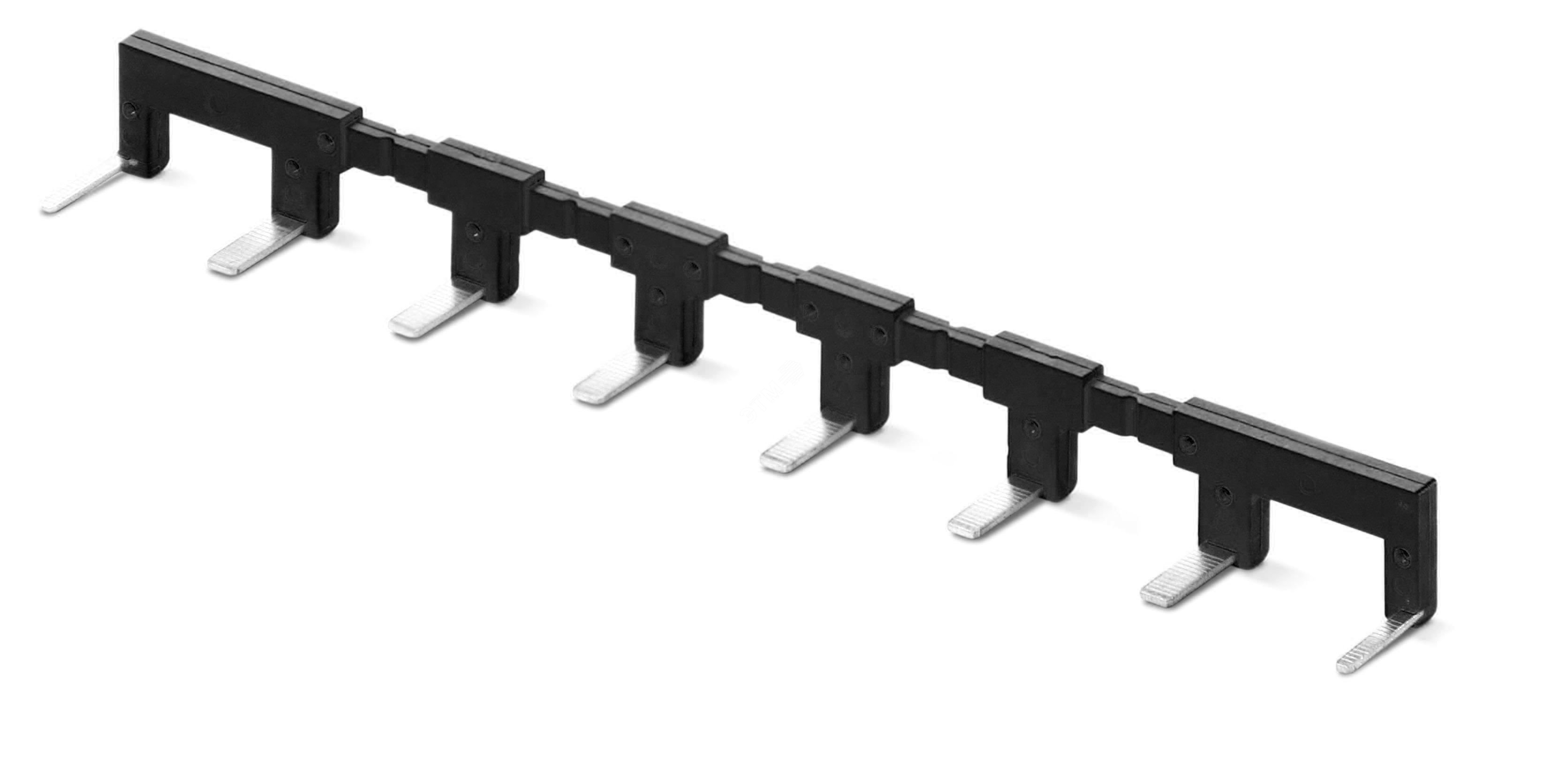 Соединитель 8П шинный черный