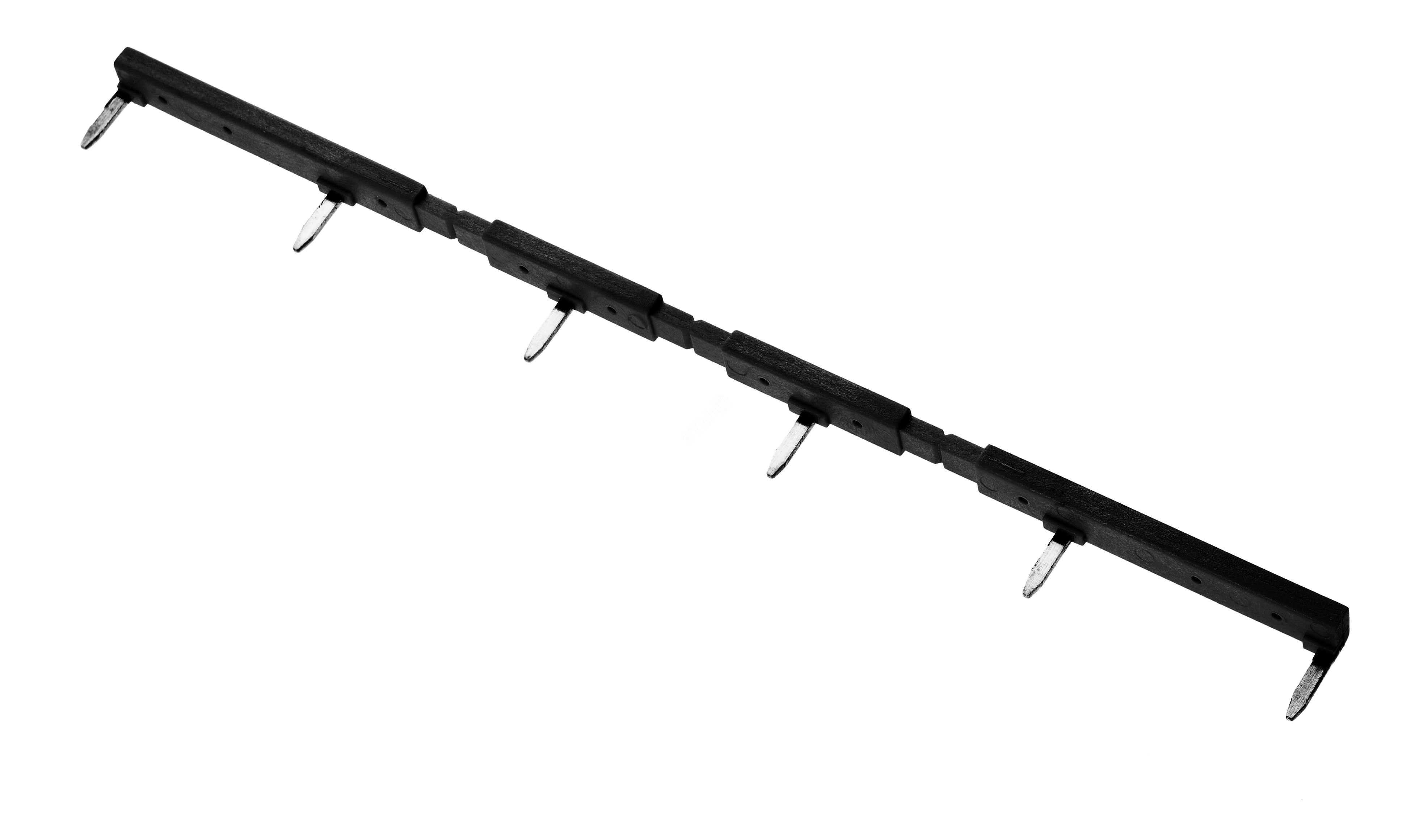 Соединитель шинный шестиполюсный для розеток 94.02/94.03/94.04 черный