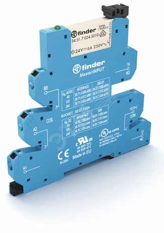 Изображение товара Модуль интерфейсный сборка 34.51.7.024.5010 + 93.67.7.024, электромеханические реле, серия MasterINPUT, 1CO 6A, контакты AgNi+Au, питание 24В AC/DC, IP20, безвинтовые клеммы Push-in (шт)
