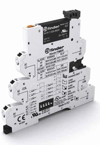 Модуль интерфейсный сборка 34.81.7.024.9024 + 93.69.0.024, твердотельное реле с таймером, MasterTimer мультифункциональный AI,DI,GI,SW, выход 2A 24В DС, питание 24В АС/DC, IP20, безвинтовые клеммы Push-in
