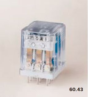 Реле общего назначения PCB, Контакты AgNi, 3CO 10A