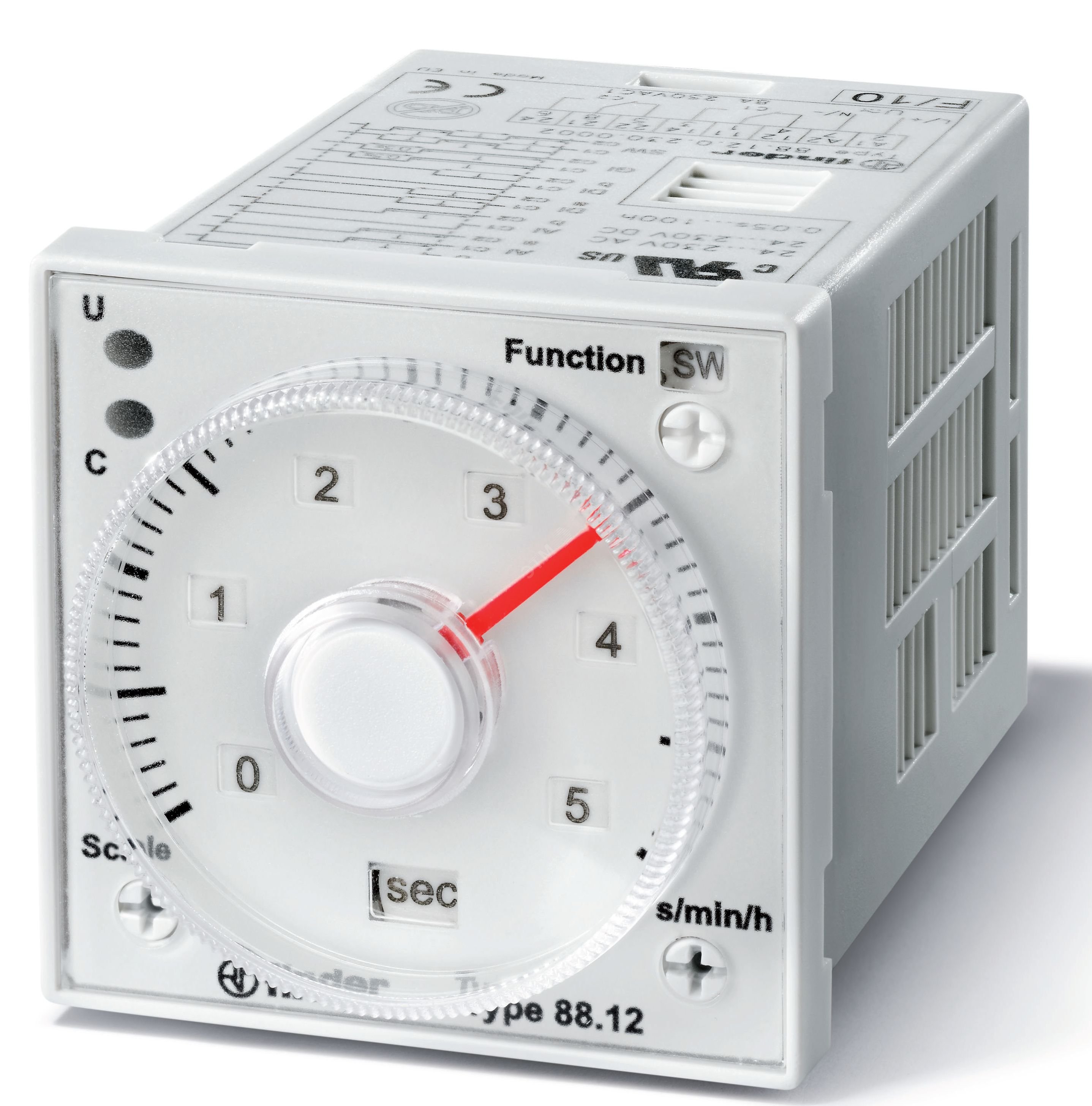 Изображение товара Таймер встраиваемый мультифункциональный, (48x48мм) 8-штырьков, Мульти-функциональный, 2 пост врем или 1 мгновенный + 1 пост врем , Функции AI a, AI, DI a, DI b (шт)