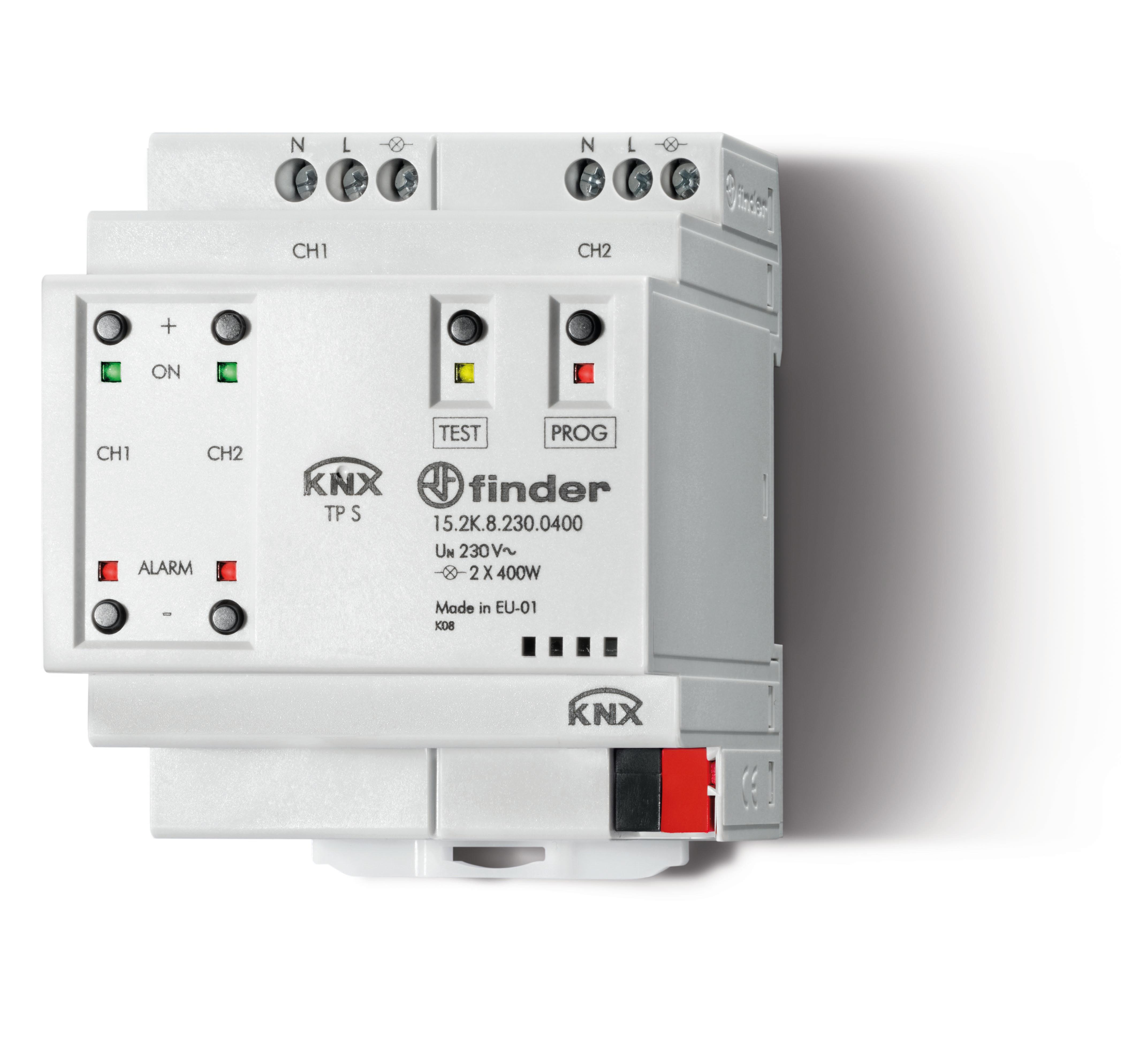 Диммер электронный KNX, 400Вт, 2 канала, питание 230В АC
