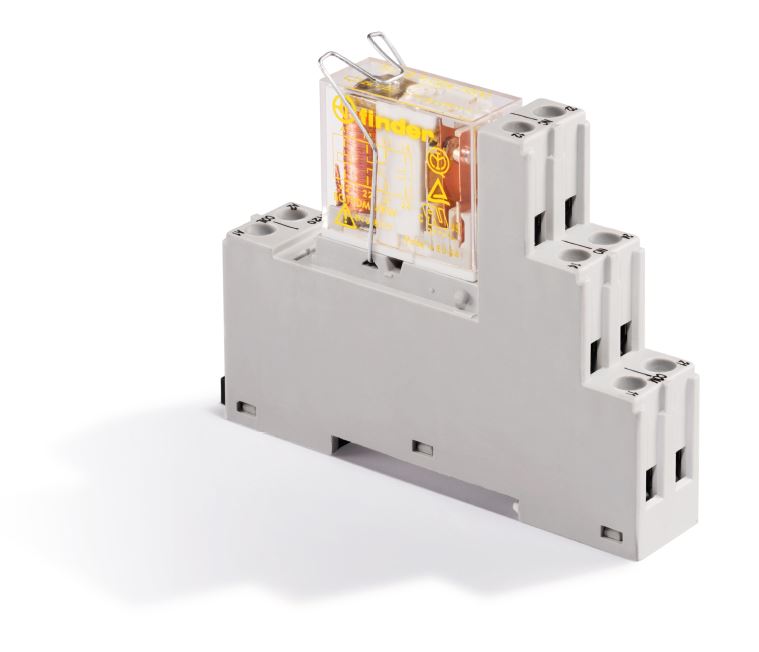 Модули интерфейсные реле Реле безопасности, с клипсой-держателем, Светодиод + диод, Контакты AgNi, 2CO 8A, 12VDC