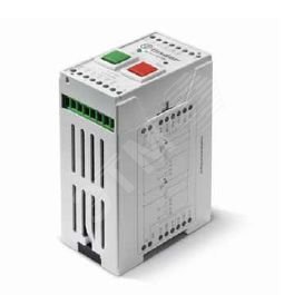 Реле промышленное бистабильное, монтаж на рейку 35мм, кнопки SET, RESET, 4CO 8A, Контакты AgNi, бистабильная катушка 2 обмотки, питание 220-250В DС, степень защиты IP20